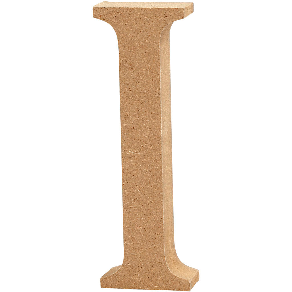 Kreatives Firmenbuchstabe i MDF 8cm, 1 Stück.
