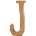 Kreatives Firmenbuchstabe j, MDF, 8 cm, 1 Stück.
