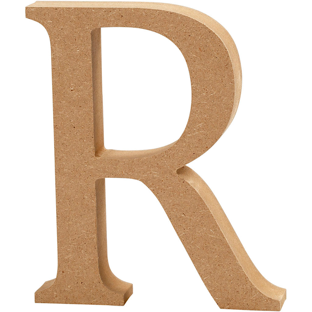 Kreatives Firmenbuchstabe r MDF 8cm, 1 Stück.