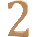Creativ Company Cijfer 2 MDF 8cm, 1.