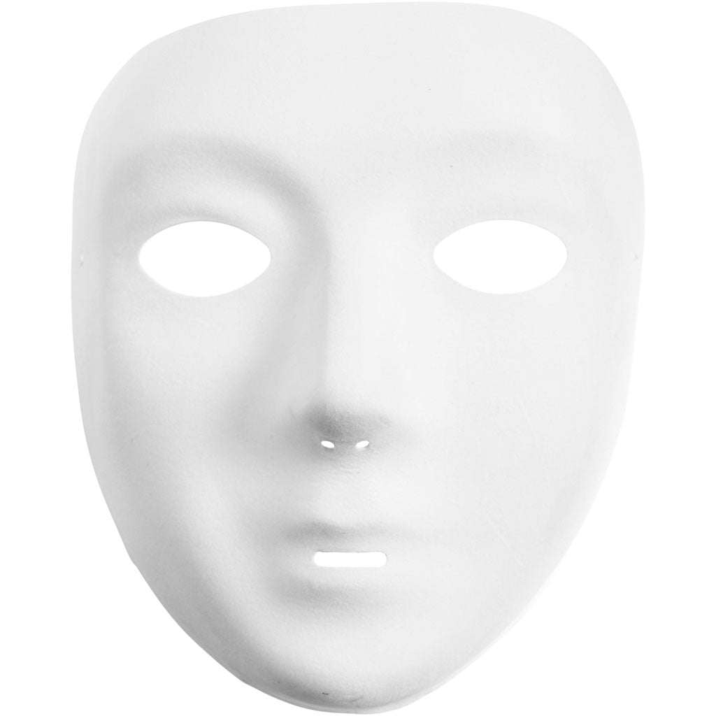 Creativ Company Maske aus weißem Kunststoffvelours