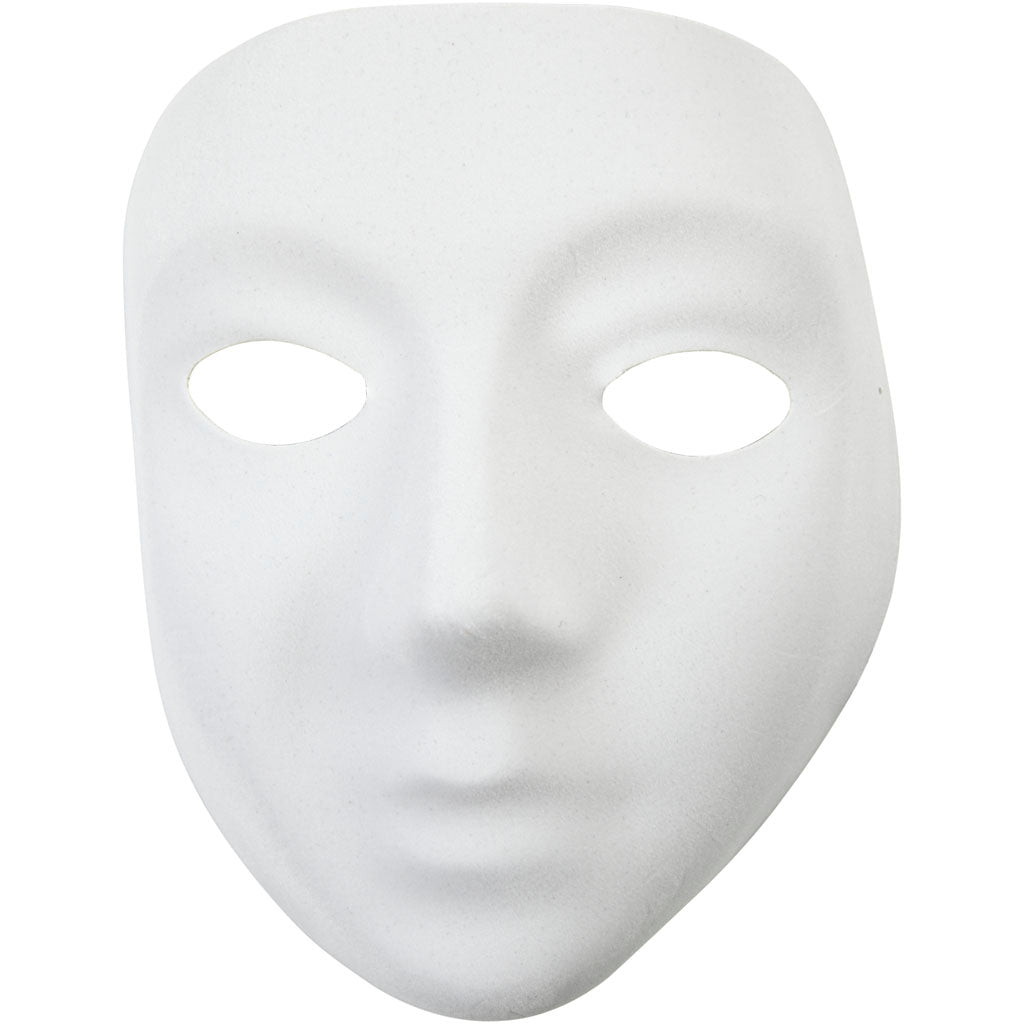 Creativ Company Maske aus weißem Kunststoffvelours