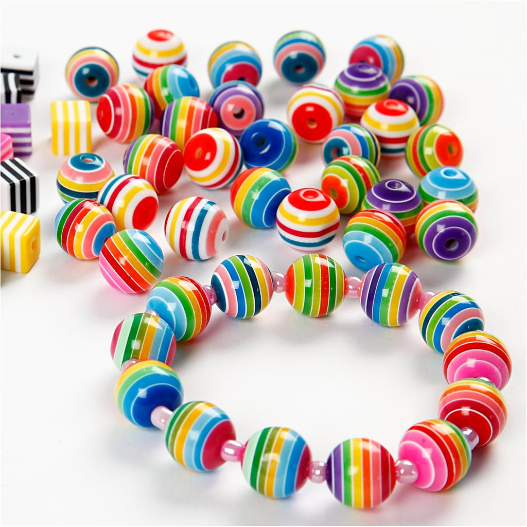 Creativ company kralen regenboog multi mix, 50st.