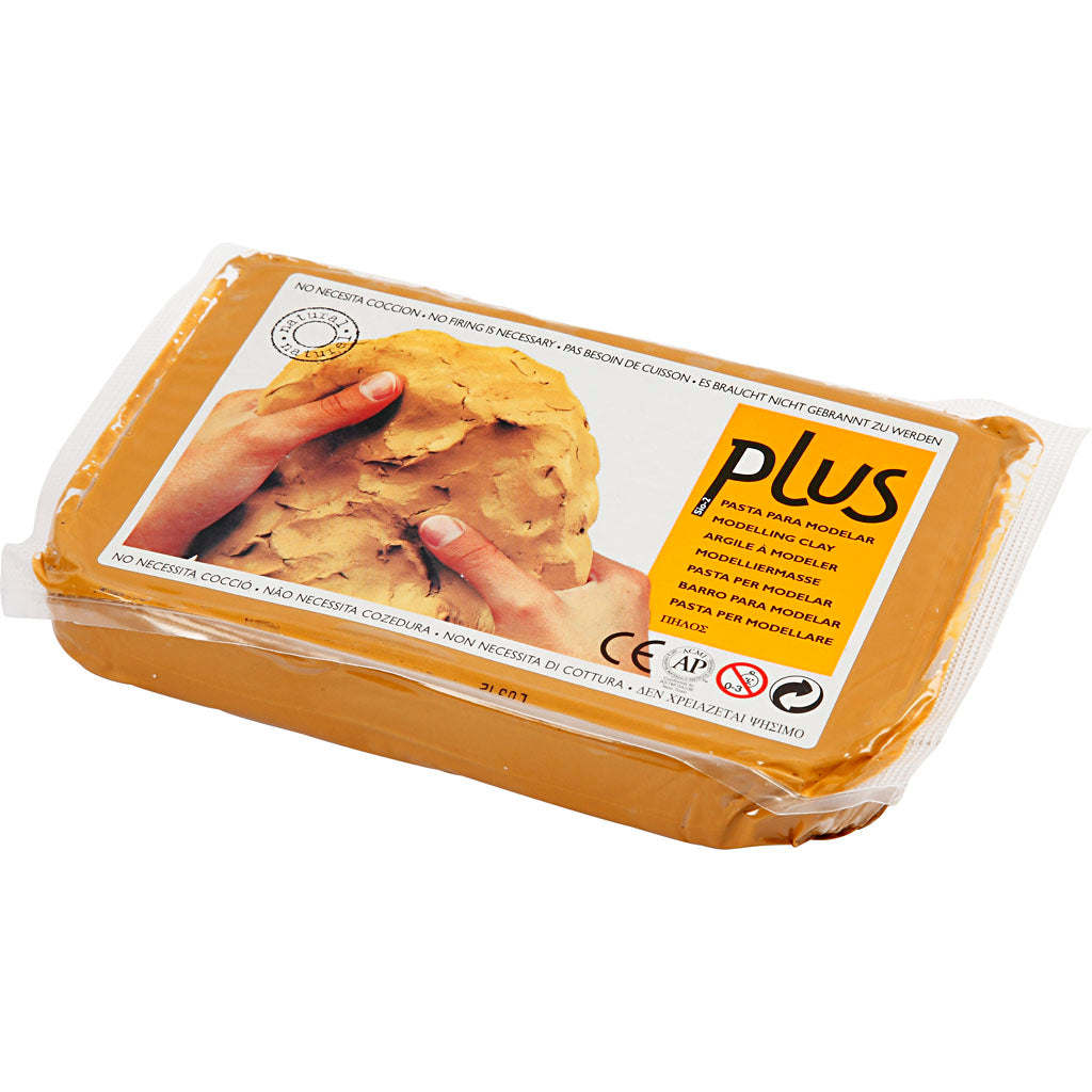 Creativ Company Selbsthärtende Modelliermasse, Curryfarbe, 1000 g
