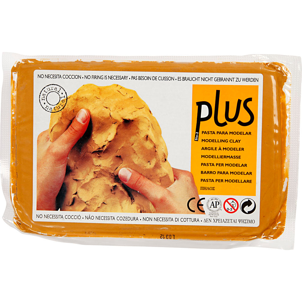 Creativ Company Selbsthärtende Modelliermasse, Curryfarbe, 1000 g