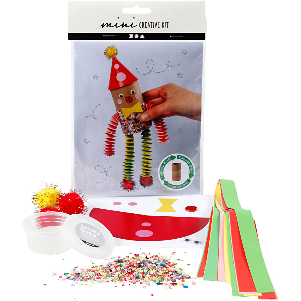 Creativ Company Mini Kreativset Toilettenpapier-Clown