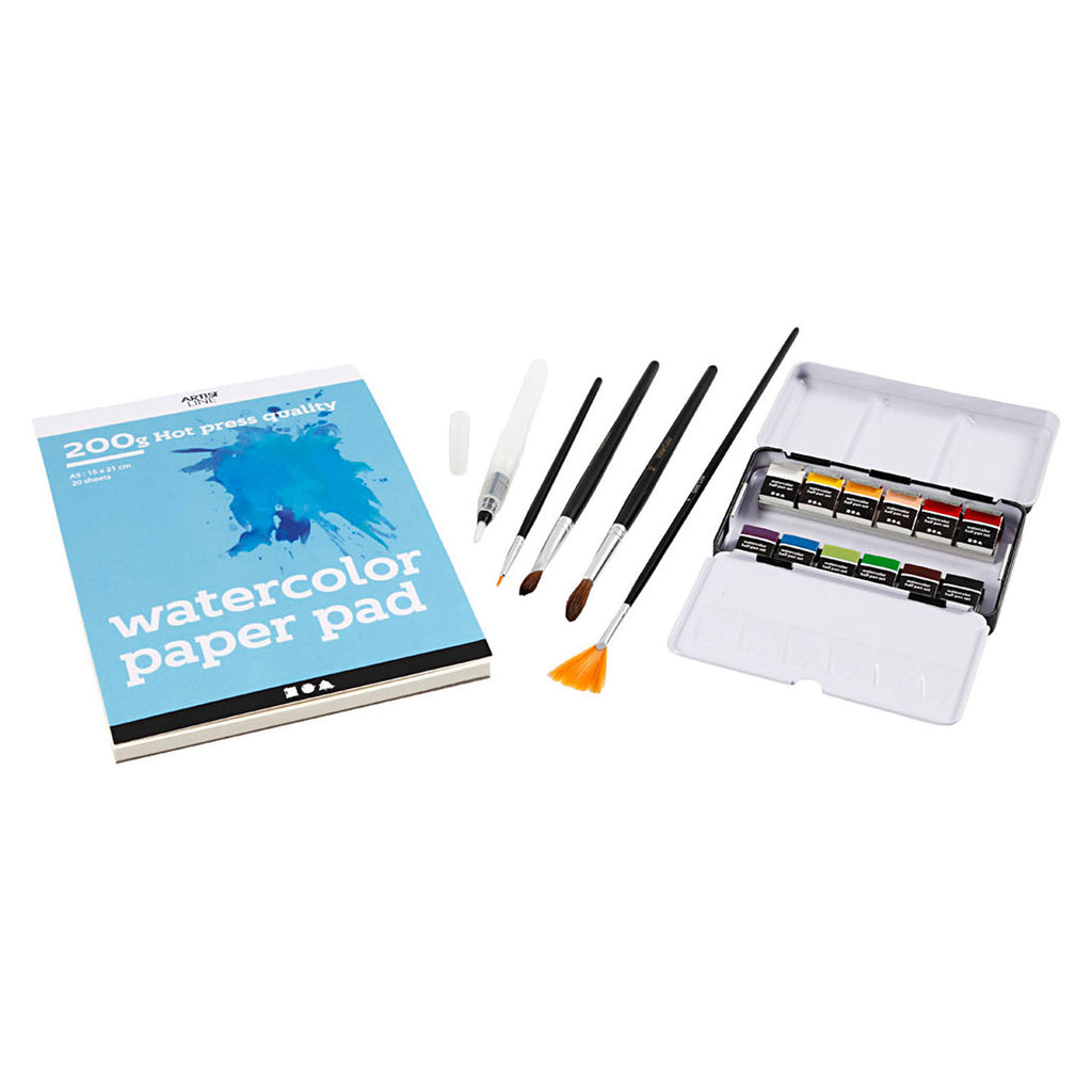 Creative company aquarel ontdekken a5 set