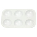 Creativ company https: www.cchobby.nl palet-rechthoekig-palet-met-6-vakken-afm-13x8-5-cm-wit-1-stuk
