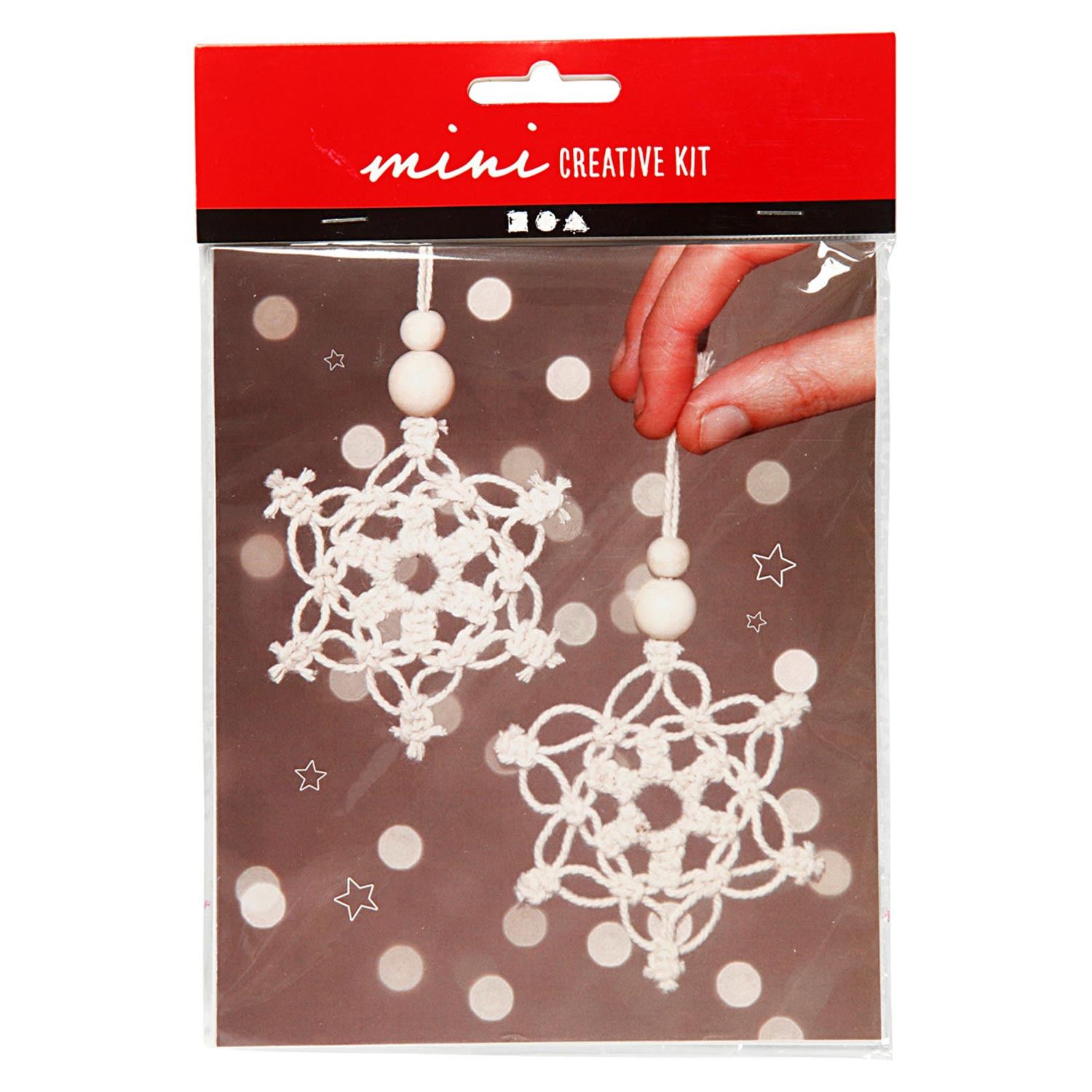Creativ Company Mini-Kreativset Makramee Schneeflocke