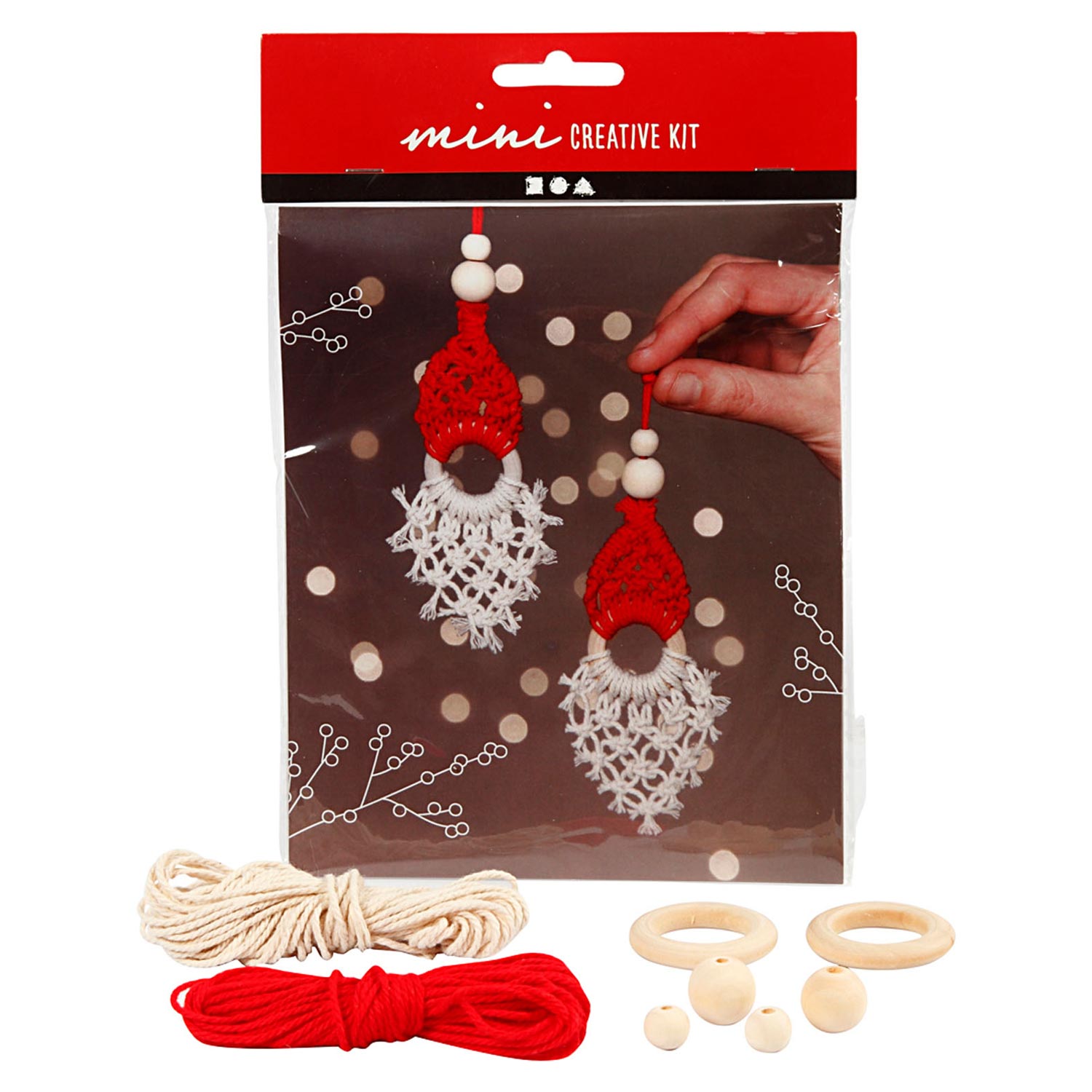 Creativ Company Mini-Kreativset-Aufhänger Weihnachtswichtel