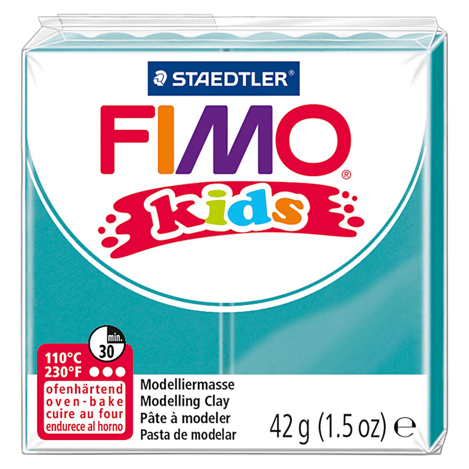 Fimo kids boetseerklei 42 g turkoois