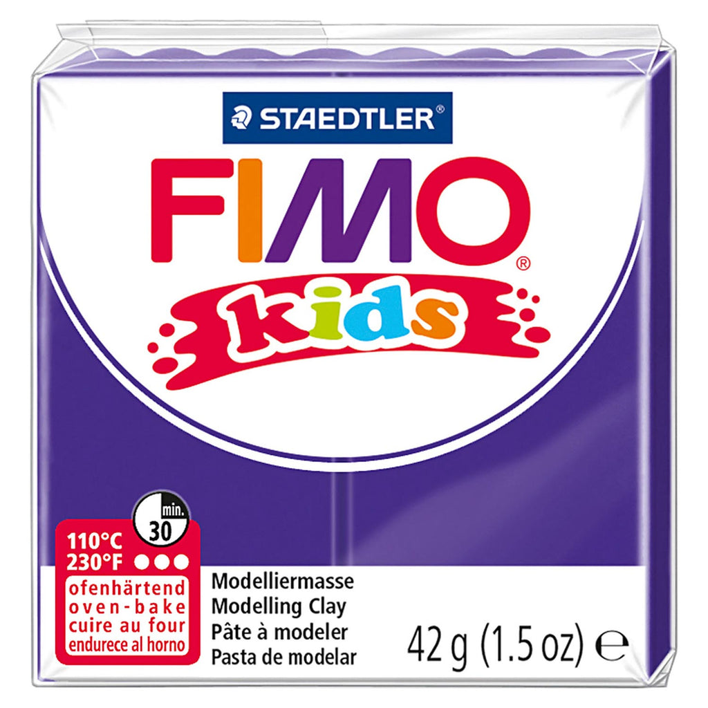 Fimo kids boetseerklei paars, 42gr