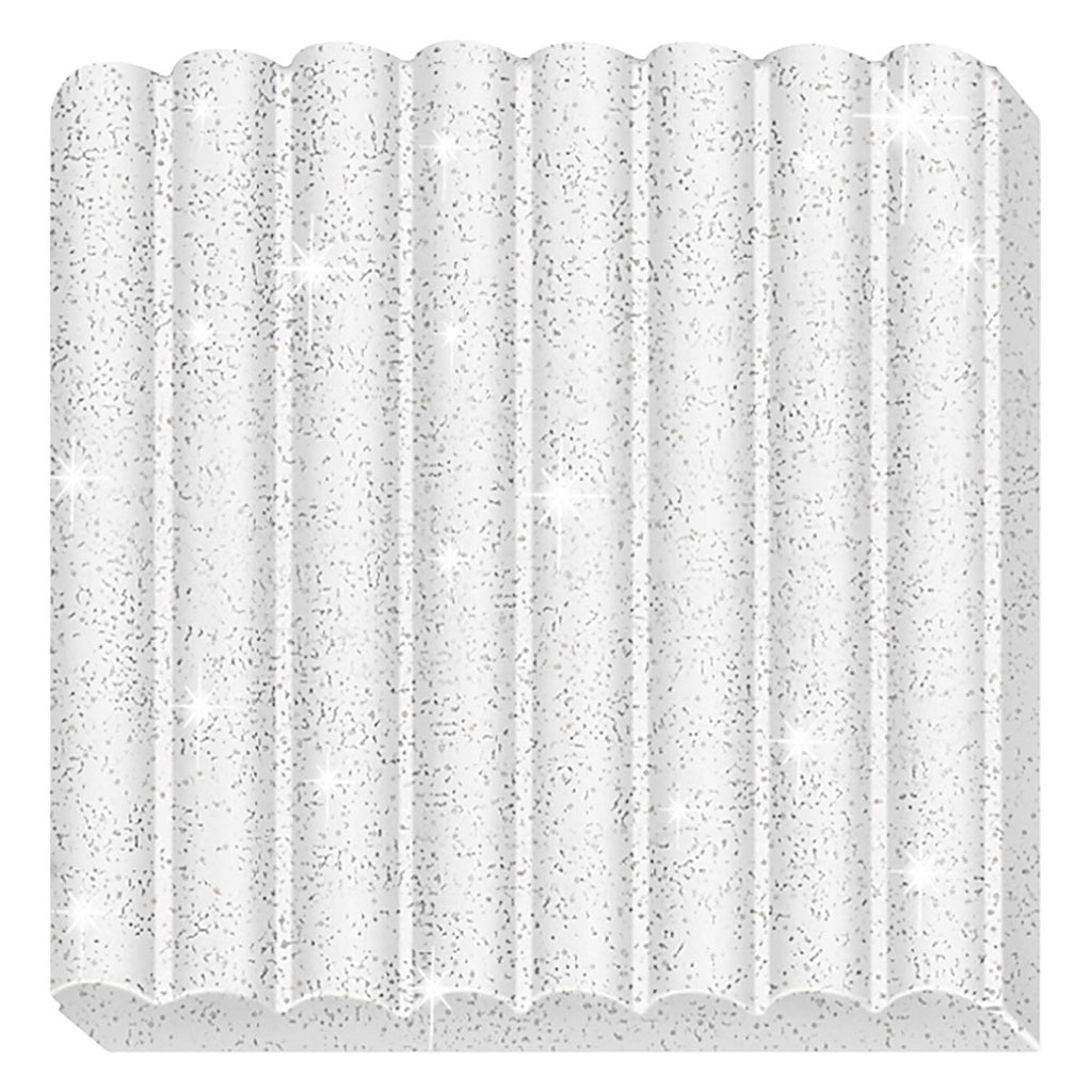 Fimo Kinder-Knete, weiß glitzernd, 42 g