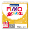 Fimo kids boetseerklei glitter goud, 42gr