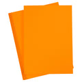 Gekleurd karton, a4, vel 210x297 mm, 180 gr, oranje, 20 vel 1 doos