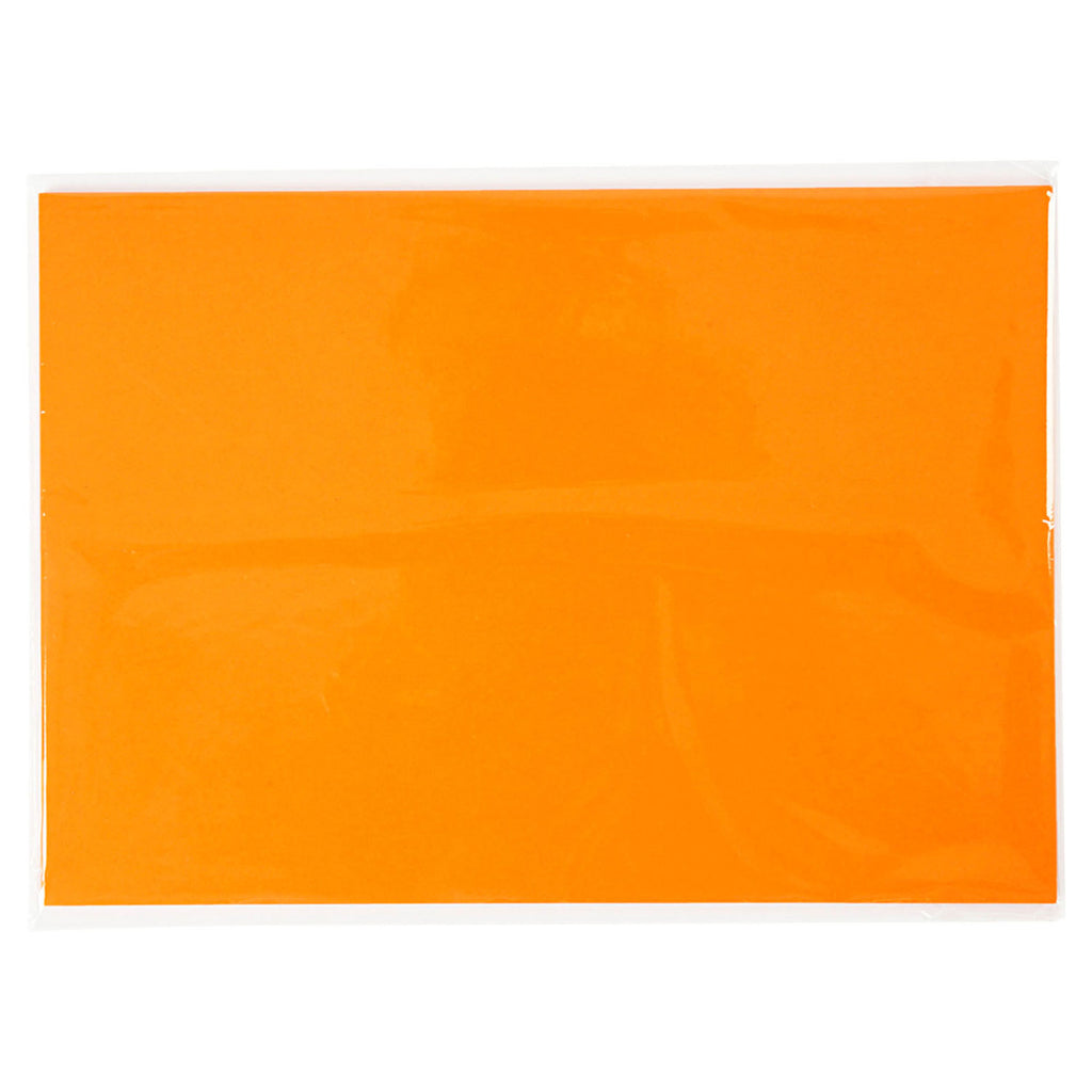 Gekleurd karton, a4, vel 210x297 mm, 180 gr, oranje, 20 vel 1 doos