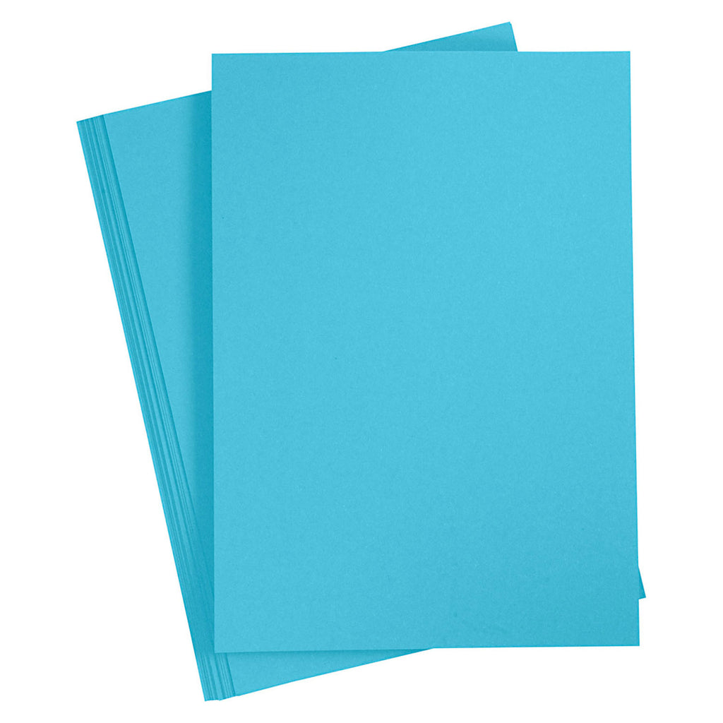 Creativ Company farbiges Papier, klar blau, A4, 20 Blätter