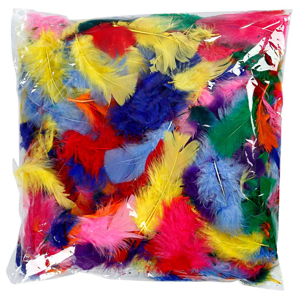 Creativ Company Federn in verschiedenen Farben, 7-8 cm, 50 g