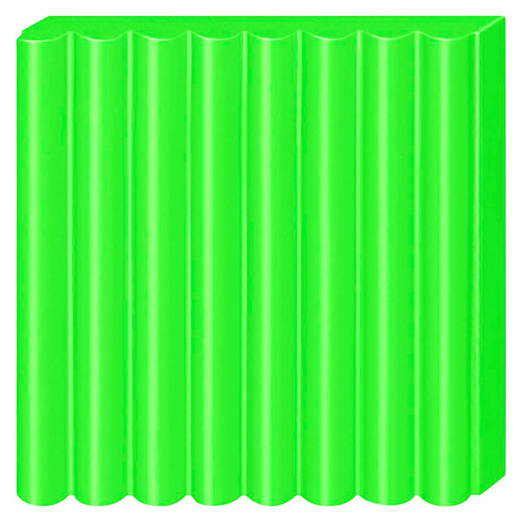 Fimo effect boetseerklei neon groen, 57gr