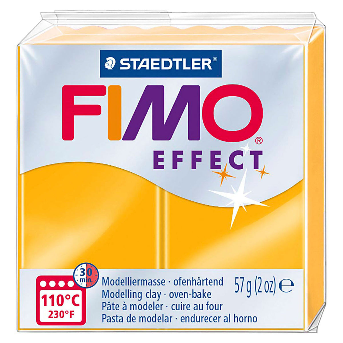 Fimo Effekt Modelliermasse, Neonorange, 57 g