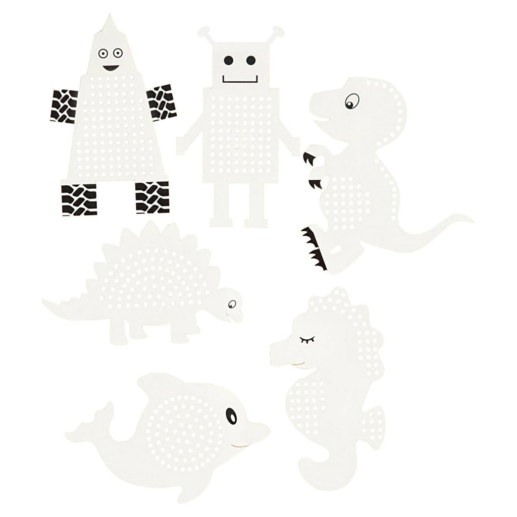 Http: www.cchobby.nl kruissteken-karton-dieren-robotten-h-8-13-cm-b-8-13-cm-wit-6x3-stuk-1-doos