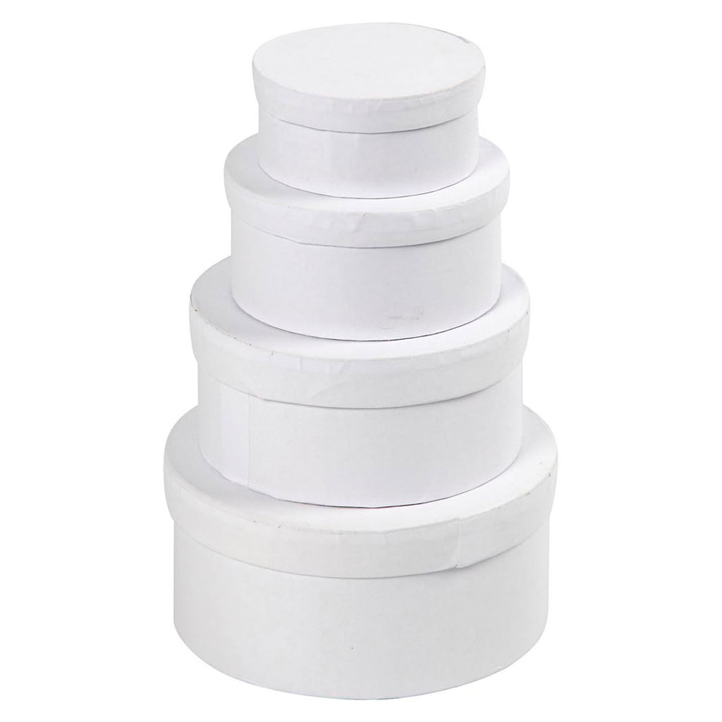 Creativ company https: www.cchobby.nl ronde-dozen-afm-8x4-10x5-12x6-14x7-cm-wit-4-stuk-1-set