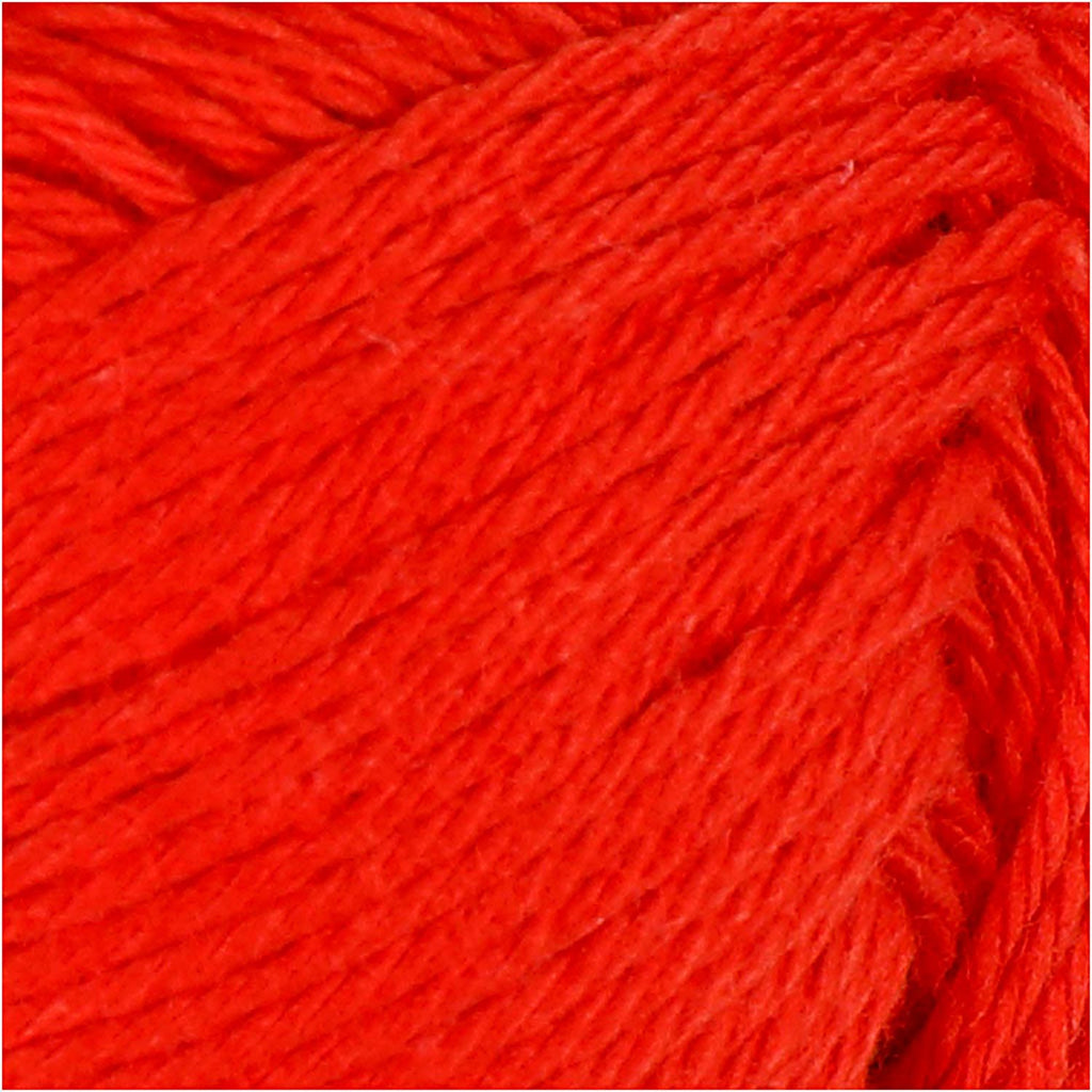 Creativ Company Baumwollgarn, rot, 50 g, 170 m