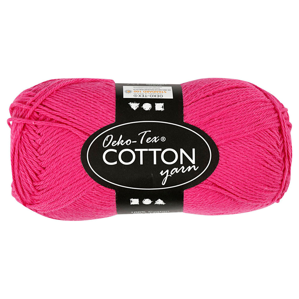 Creativ Company Baumwollgarn, rosa, 50 g, 170 m