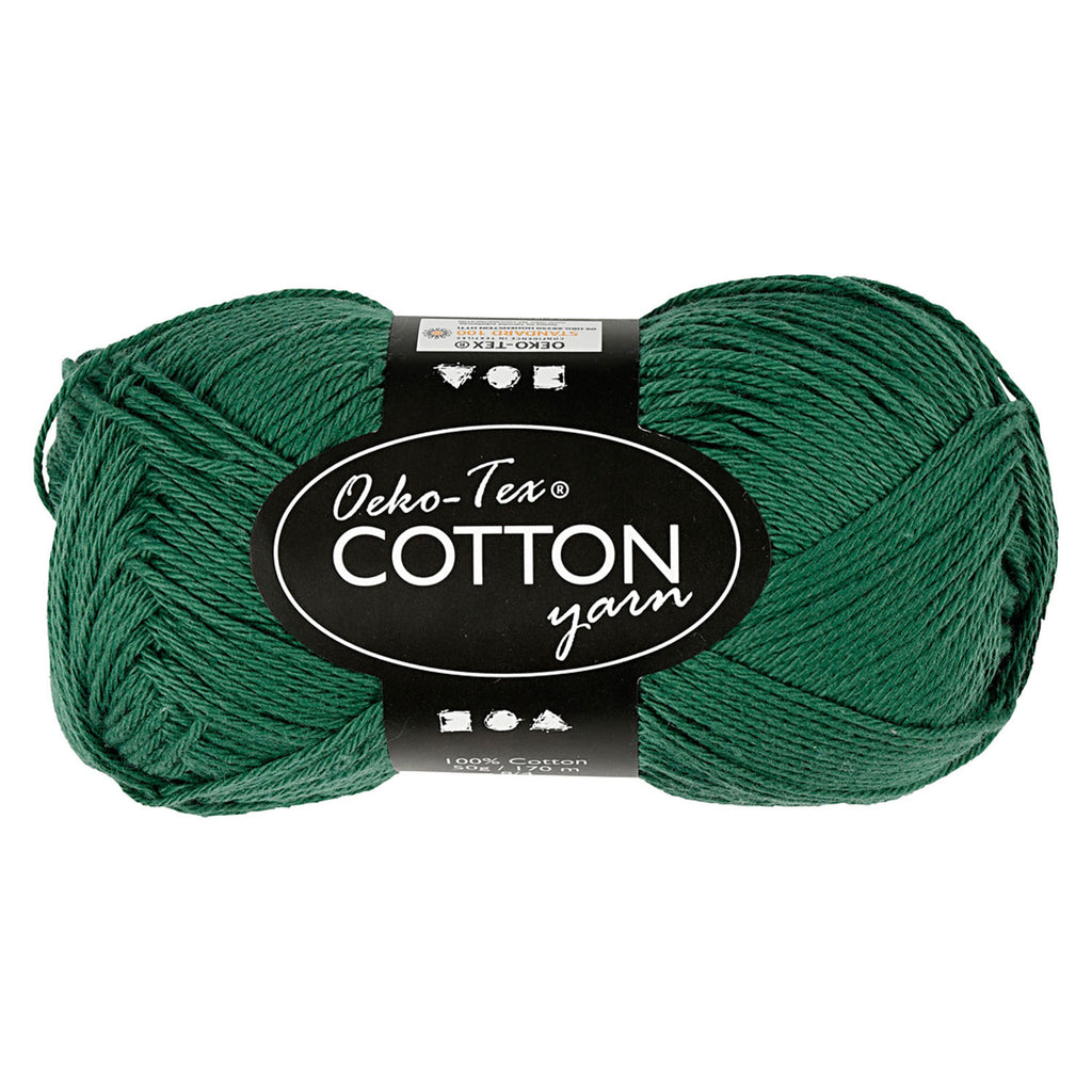 Creativ company katoengaren, donkergroen, 50gr, 170m