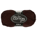Creativ Company Baumwollgarn, dunkelbraun, 50 g, 170 m