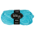 Creativ Company Acrylgarn, Türkis, 50 g, 80 m