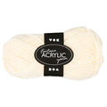 Creativ Company Acrylgarn, cremeweiß, 50 g, 80 m