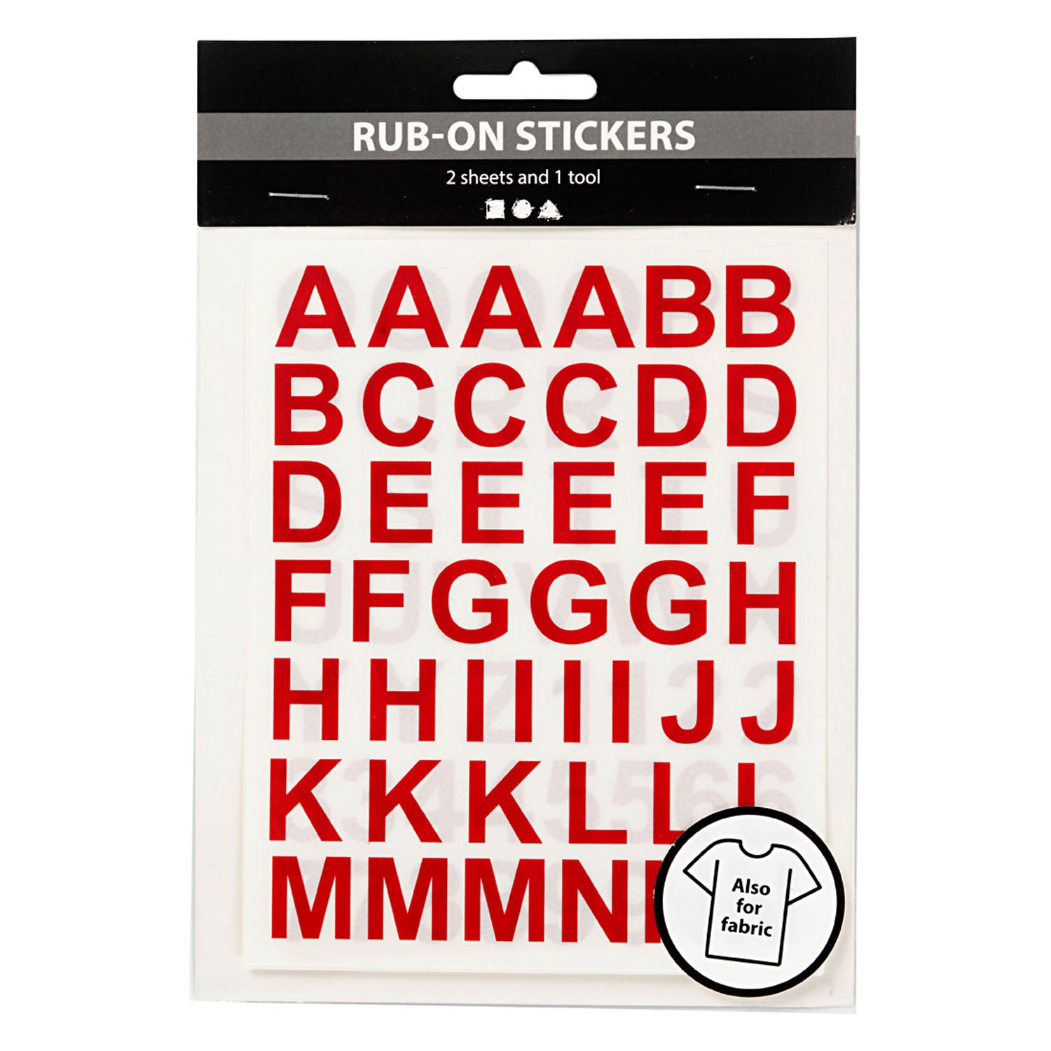 Aufkleber der Firma Creative Company: Buchstaben und Zahlen