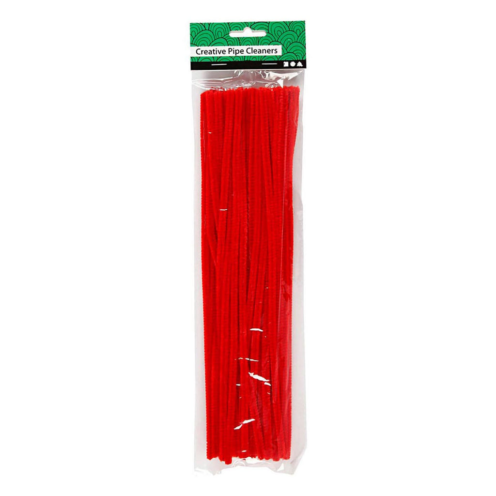 Creativ Company Chenille rot 30cm, 50 Stück.
