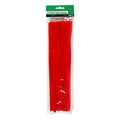 Creativ Company Chenille rot 30cm, 50 Stück.