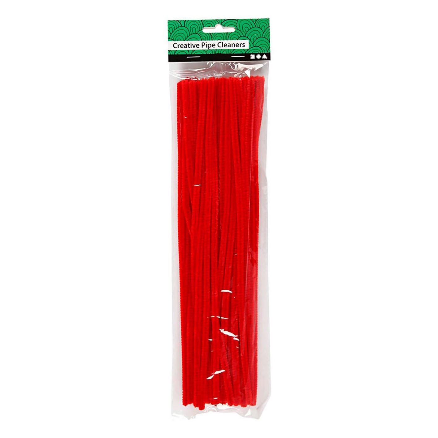 Creativ Company Chenille rot 30cm, 50 Stück.