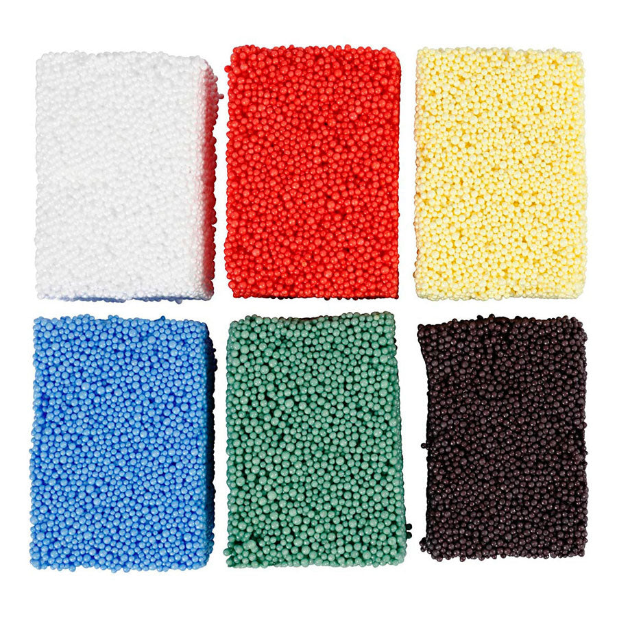 Creativ Company Weichschaum-Knete Standardfarben, 6x10gr.