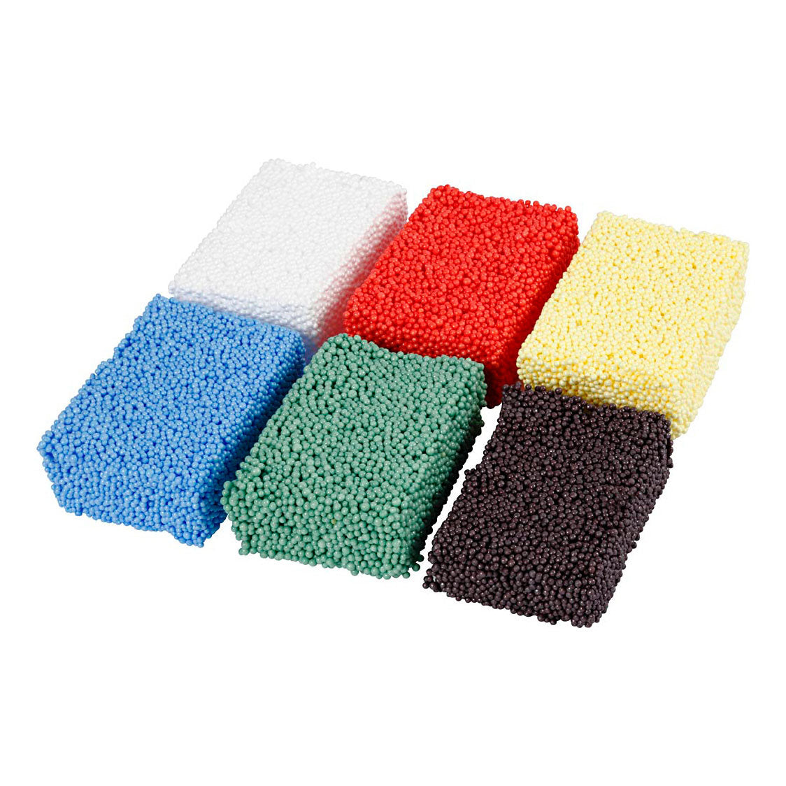 Creativ Company Weichschaum-Knete Standardfarben, 6x10gr.