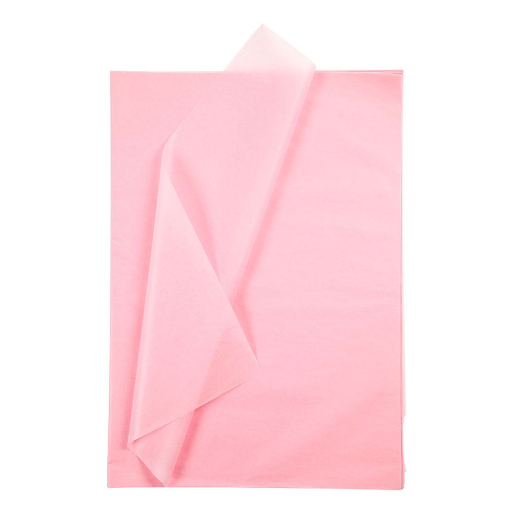 Tissuepapier, vel 50x70 cm, 17 gr, lichtroze, 10 vel 1 doos