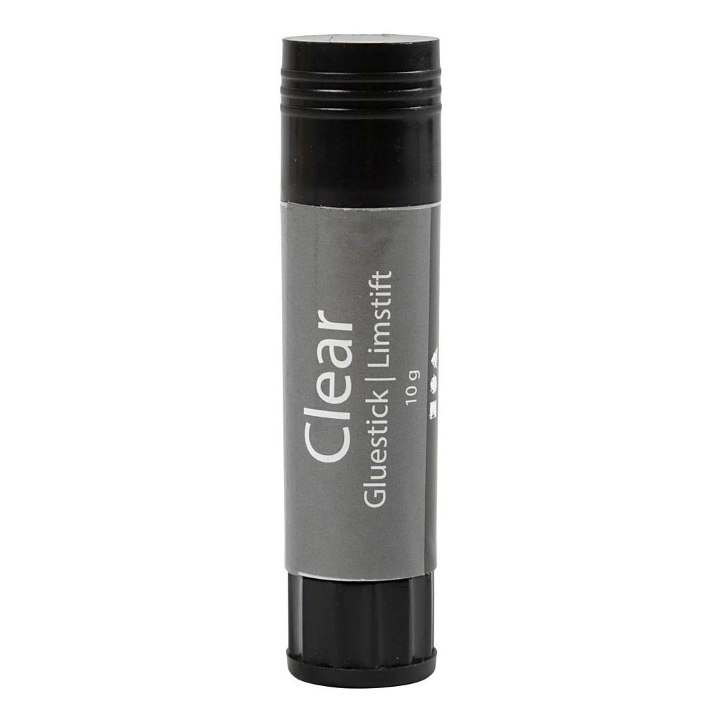 Creativ Company Transparenter Klebestift, rund, 10 Gramm