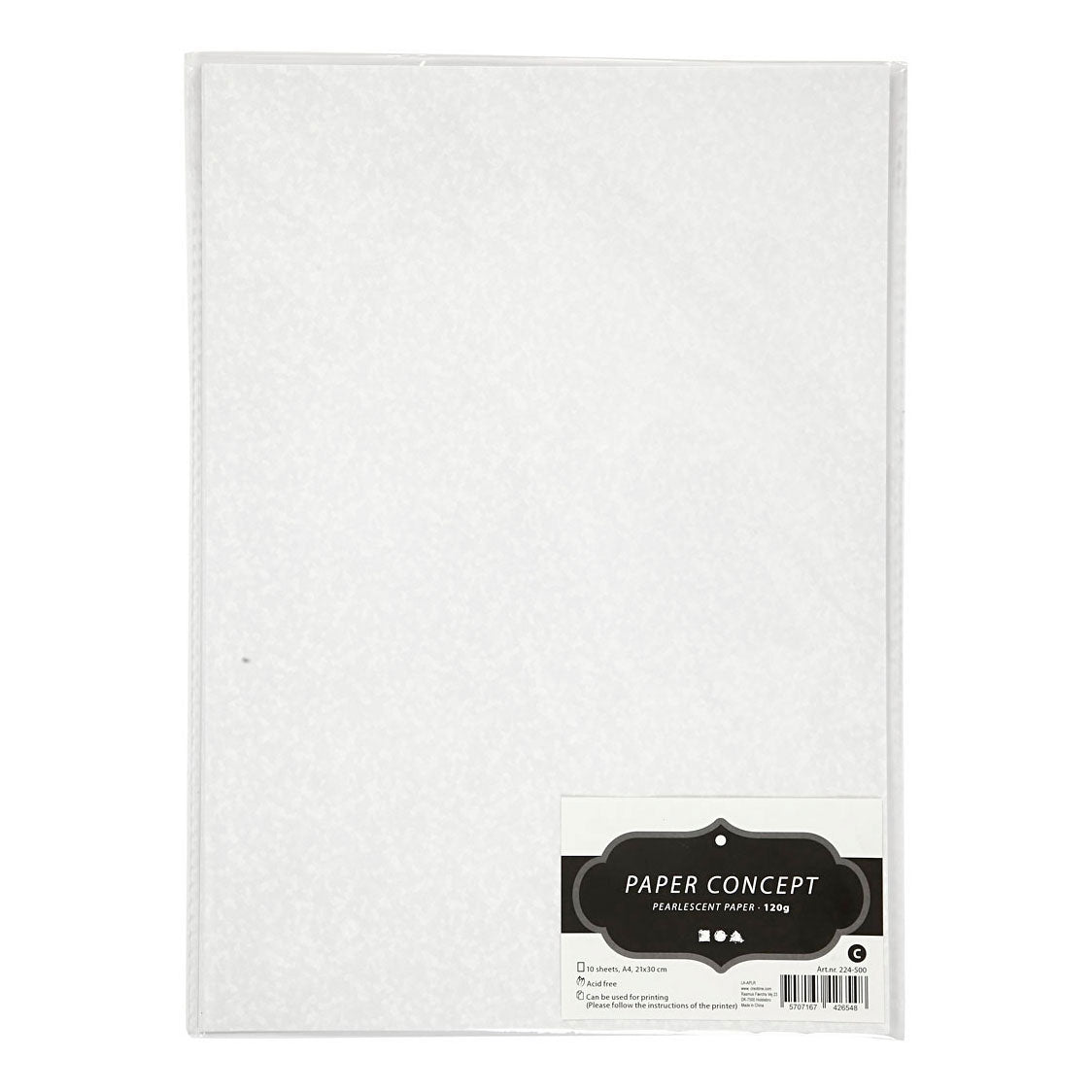 Creativ company https: www.cchobby.nl parelmoerpapier-a4-vel-210x297-mm-120-gr-wit-parelmoer-10-vel-1-doos
