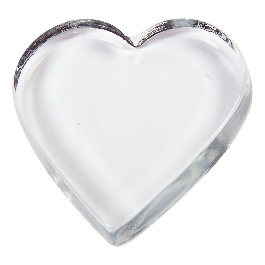 Creativ Company Herz aus transparentem Glas, 10 x 9 cm