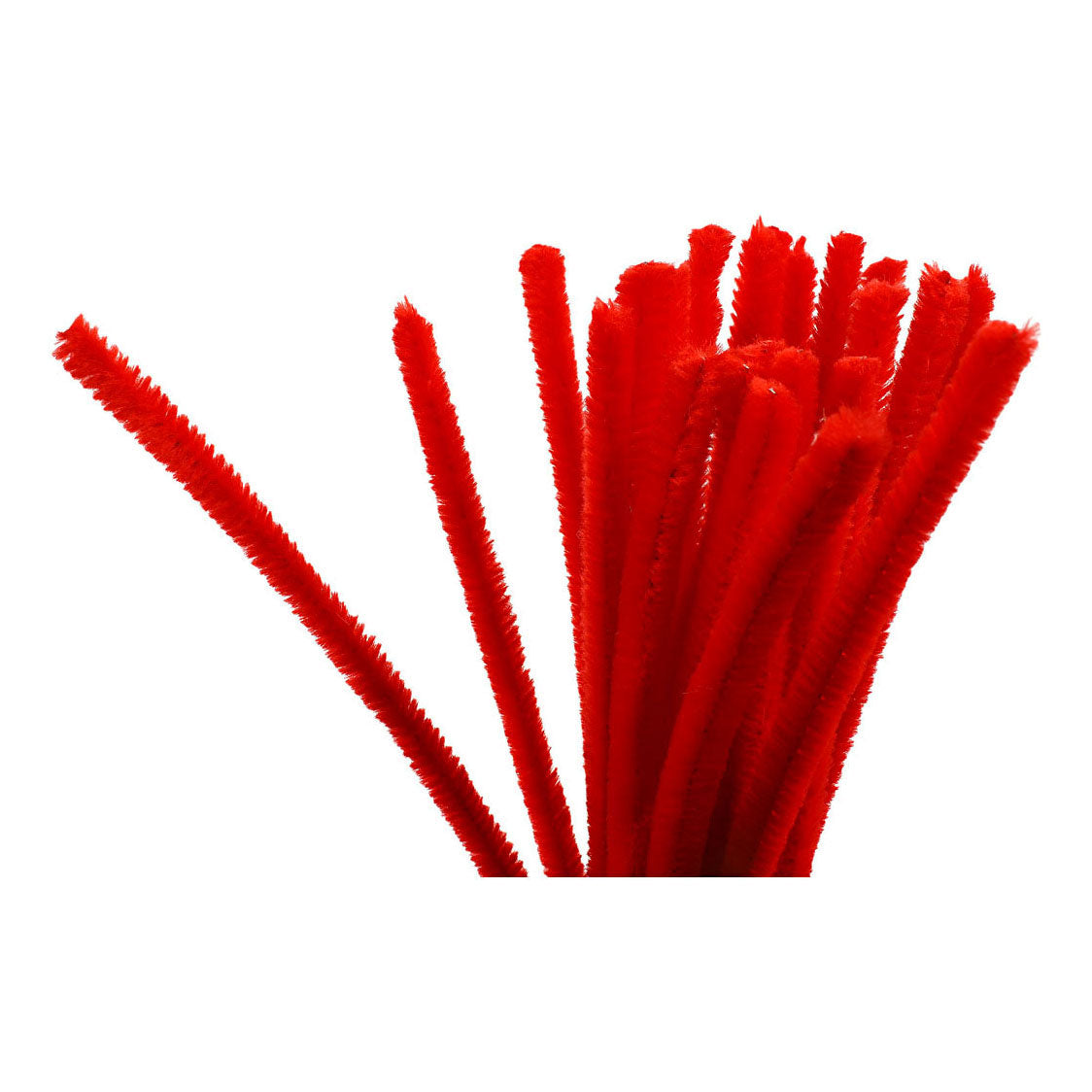 Creativ Company Chenilledraht rot 30cm, 25 Stück.