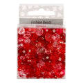 Creativ Company Facettierte Perlen mischen rote Harmonie, 45 Gramm
