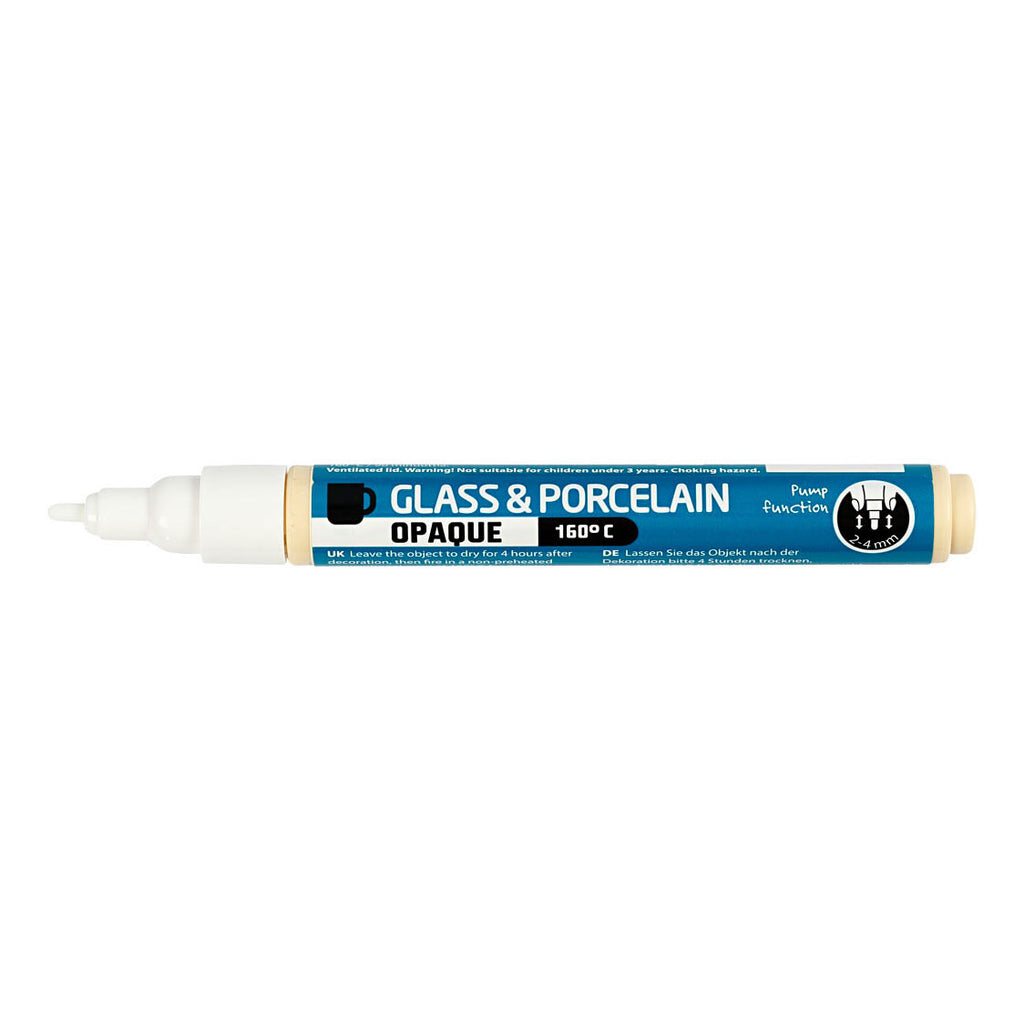 Creativ Company Glas und Porzellan beginnen zu decken - Weiß