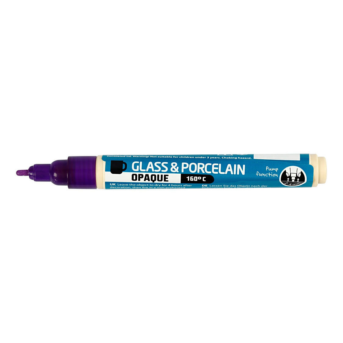 Creativ Company Glas- und Porzellanmarker, undurchsichtig – lila