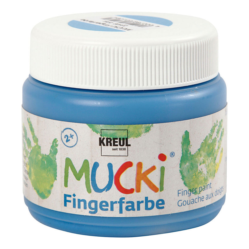 Creativ Company Mucki Fingerfarbe blau, 150 ml