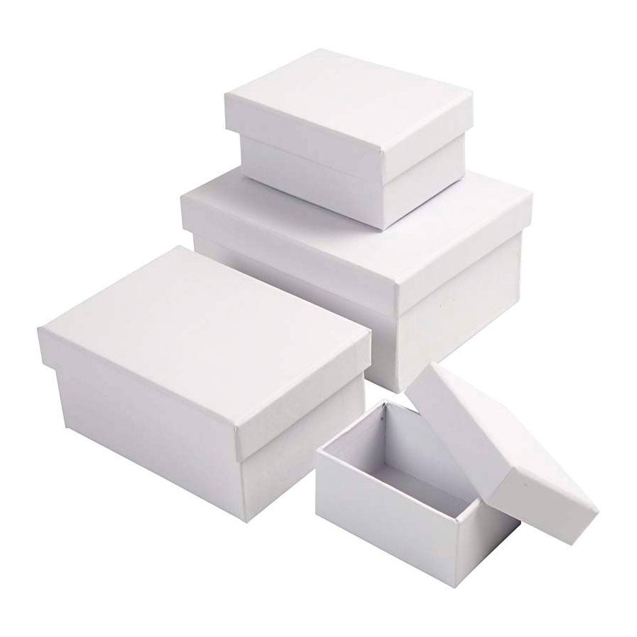 Creativ company https: www.cchobby.nl rechthoekige-dozen-afm-7-5x5x3-5-9-5x7x4-5-11-5x8-5x5-5-14x11x6-5-cm-wit-4-stuk-1-set
