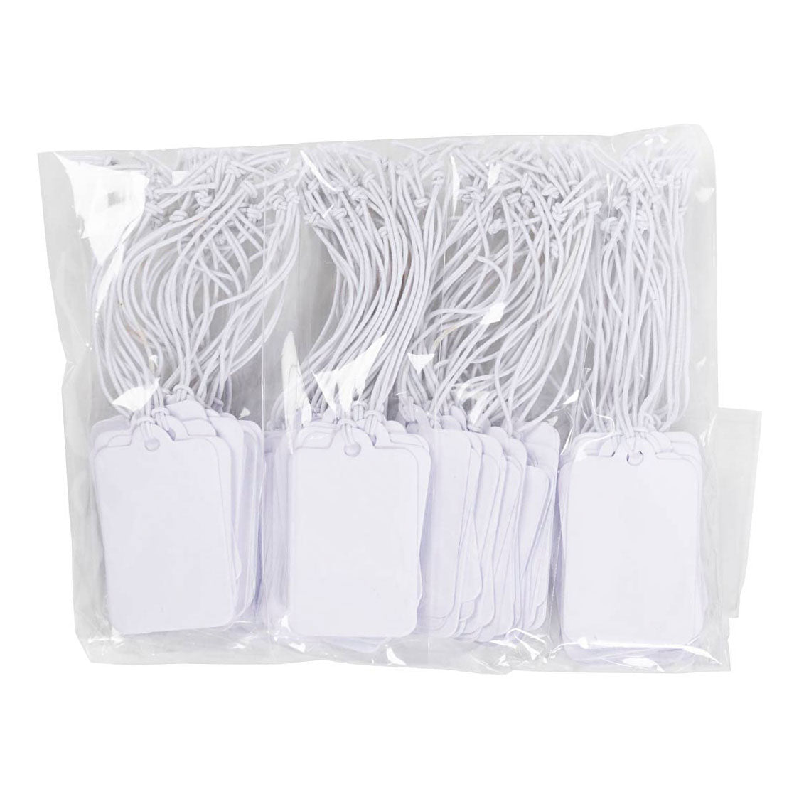 Kreative Firmenetiketten, Größe 25 x 40 mm, weiß, 100 Stück, 1 Karton
