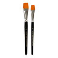 Creativ Company Gold Line Pinsel, Größe 16+20, Länge: 19–20 cm, Breite: 17–24 mm, flach, 2 Stück pro Packung